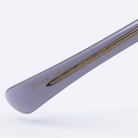 Jimmy Choo BA/G/S 0KB7KU Sunglasses Transparent Grey Cat Eye Frame, Blue Lenses - Picture 4 of 9